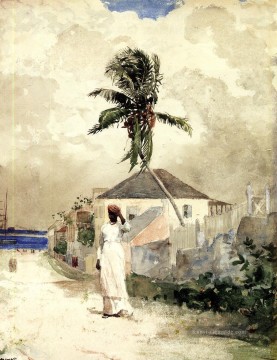 Entlang der Straße Bahamas Winslow Homer Aquarelle Ölgemälde